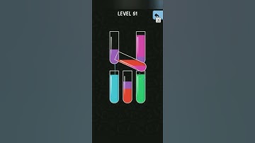 Water colour sort Game l Level 51 l Puzzle solution l Game solution l #shorts