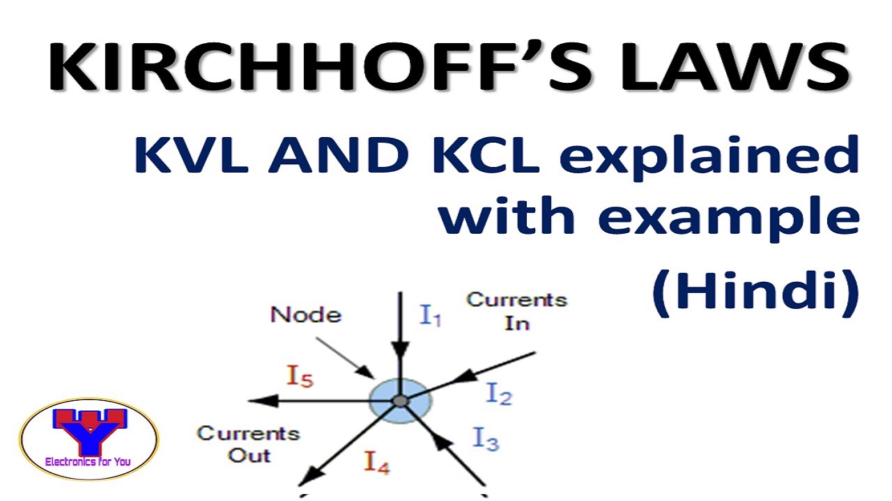 Kirchhoff's Current Law and Kirchhoff's Voltage Law in Hindi