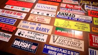 Researcher works to preserve bumper stickers, a Kansas invention