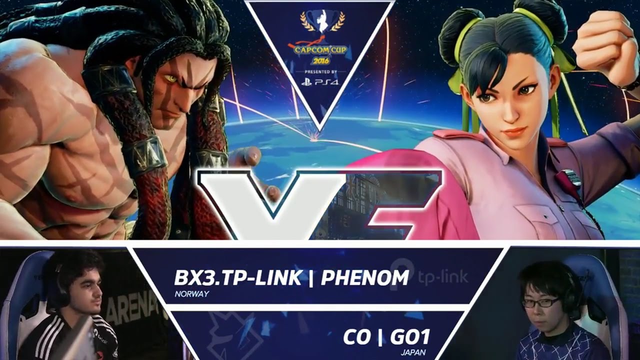 SFV: BX3.TP-Link Phenom vs CO GO1 - Capcom Cup 2016 Day 1 Top 16 - CPT2016