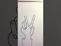 Hand Drawing Hand Sketch Step by Step Pencil Hand Art #shorts #youtubeshorts #shortsfeed #viralvideo