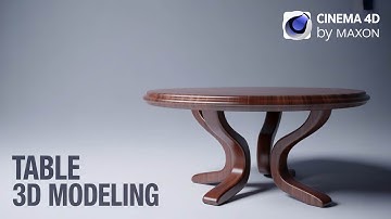 How To Make A Simple Table And Texturing in C4D