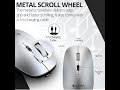 Coconut WM23 Star Wireless Mouse, 500mAh Rechargeable Battery, Show Desktop Button, Black