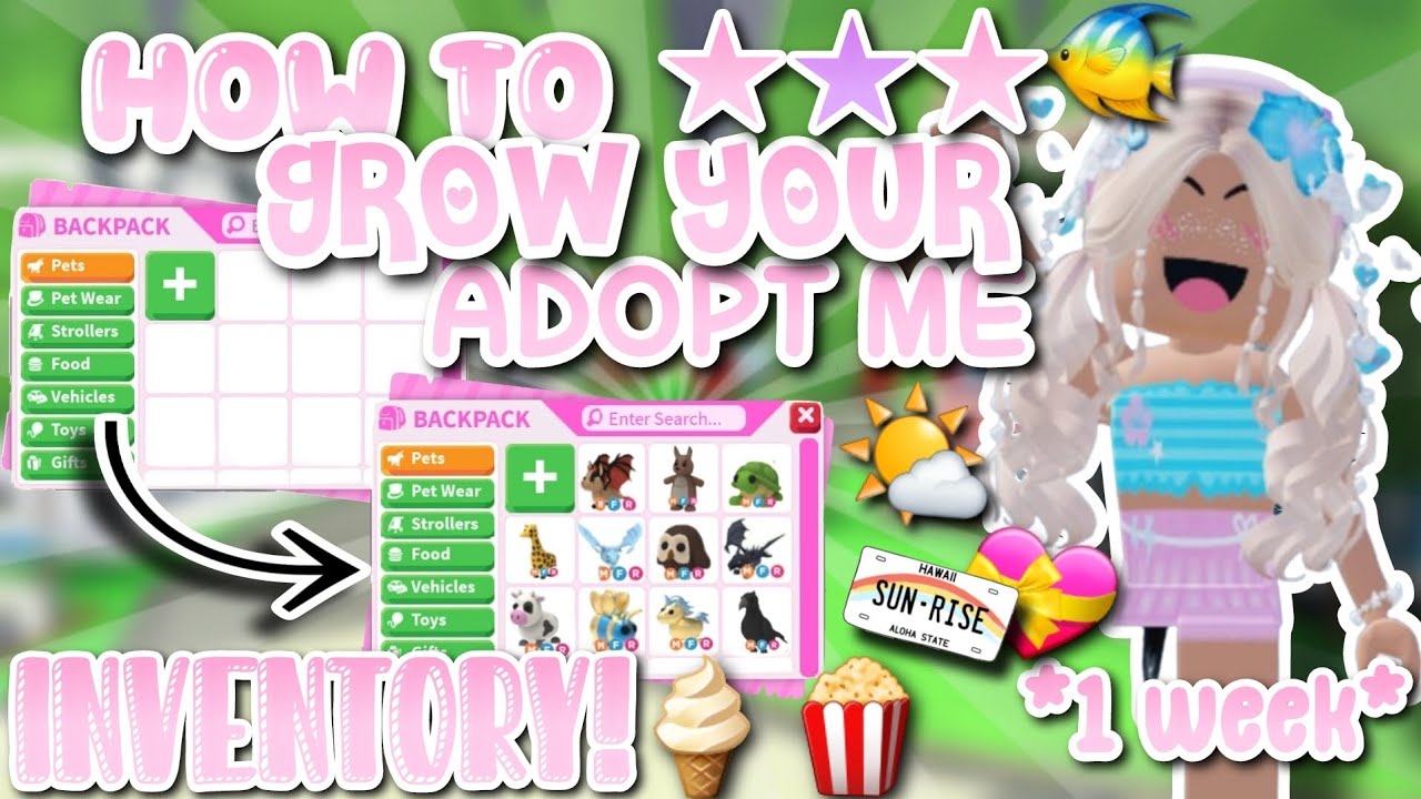 HOW TO GROW YOUR INVENTORY IN 1 WEEK IN *ADOPT ME!☆* | @SwaggyxAms ...