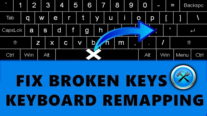 Fix broken keyboard keys by remapping (easy fix)