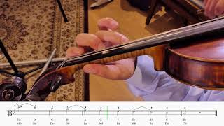 Viola B♭ Major scale, Work through (♩ = 80)  STUDENT
