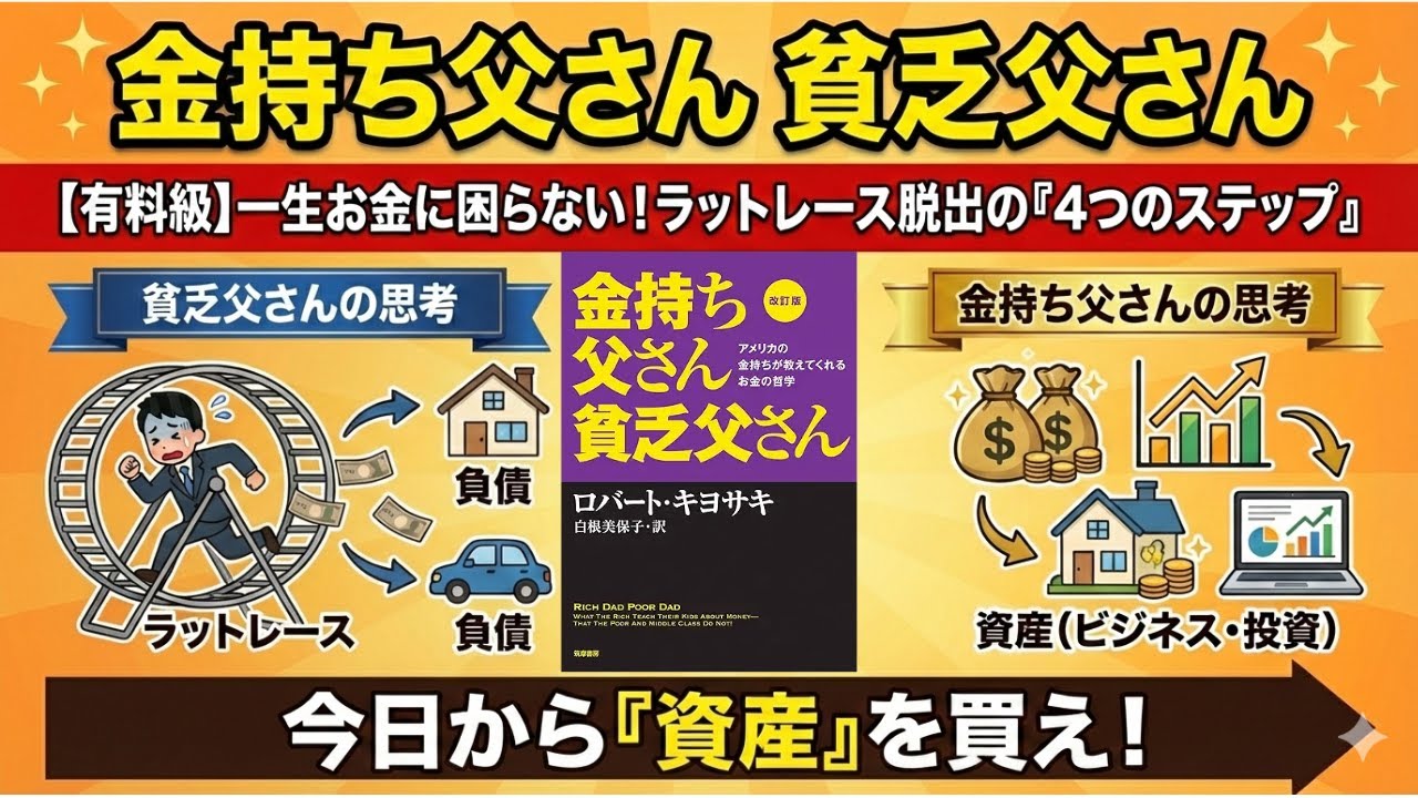 金持ち父さん貧乏父さん、ロバート・キヨサキ解説動画 - YouTube
