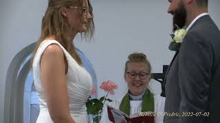 Bröllop Fredric &amp; Rebecca, 2022-07-02, Allerums kyrka