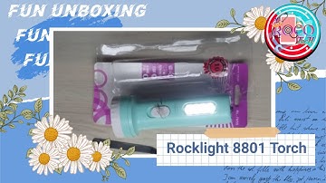 Rocklight 8801 Torch | unboxing video | Flipkart | Fun Unboxing | ROCO TECH | rocklight | emergency