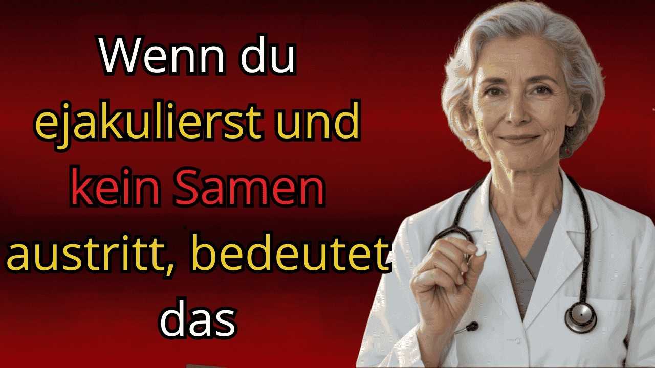 Ärztin erklärt: Warum ältere Männer nicht mehr ejakulieren & Lösungen | Männliche Gesundheit