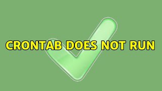 Ubuntu: crontab does not run