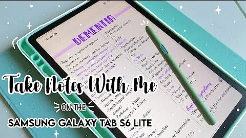 Study with me | Taking Notes on the Samsung Galaxy Tab S6 Lite 💜