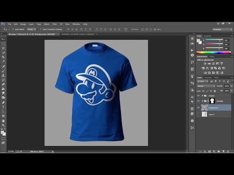 Download Tutorial Mockup Tshirt Menggunakan Photoshop Free Download Psd File Youtube