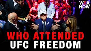 Here’s who attended Donald Trump's birthday UFC Freedom 250 cage match at the White House
