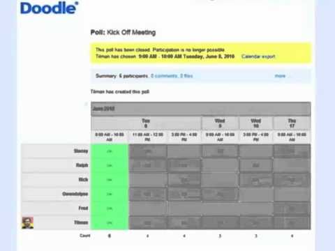 Doodle easy scheduling at a glance (English)