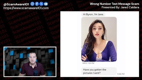 Wrong Number Scam (Text Message Scams) Smishing