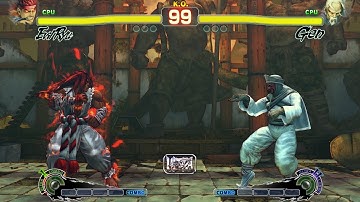 Evil Ryu vs Gen! Ultra Street Fighter 4 CPU vs CPU