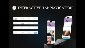 How to design interactive tab navigation on Figma