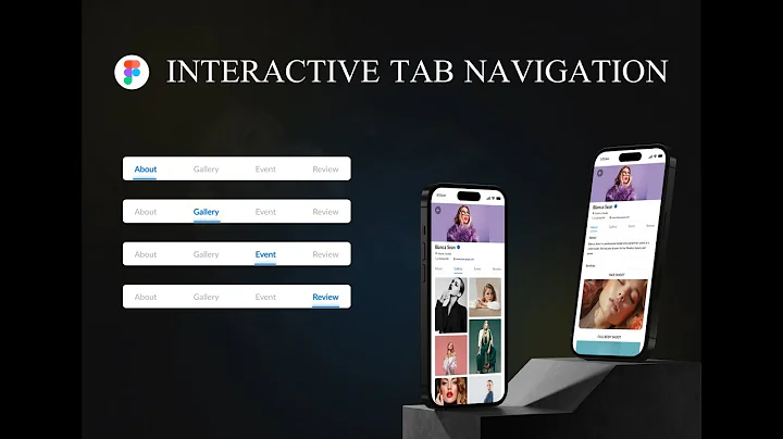 How to design interactive tab navigation on Figma