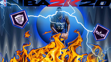 NBA 2K20: SHAQ BUILD(HE HAS 58 BADGES)