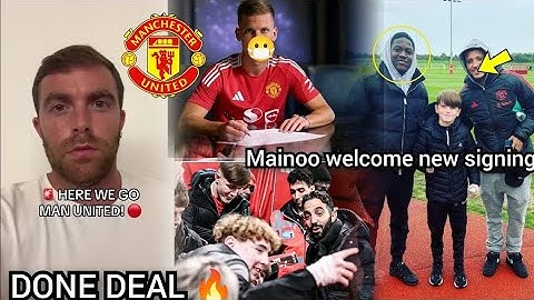 JUST IN🛑 5-years Contract AGREED🔥 New Striker Snap with Kobbie Mainoo at Old Trafford🤝 2nd SIGNING