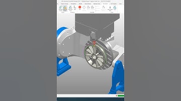 PowerMill 5-Axis Impeller Undercut Machining Simulation#powermill #5axismachining #powermill2025
