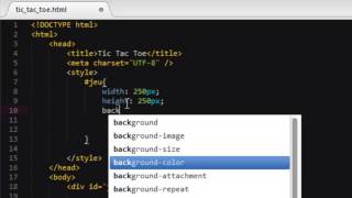 CREATING THE TIC-TAC-TOE GAME - 2 - Structuring our web page screenshot 1