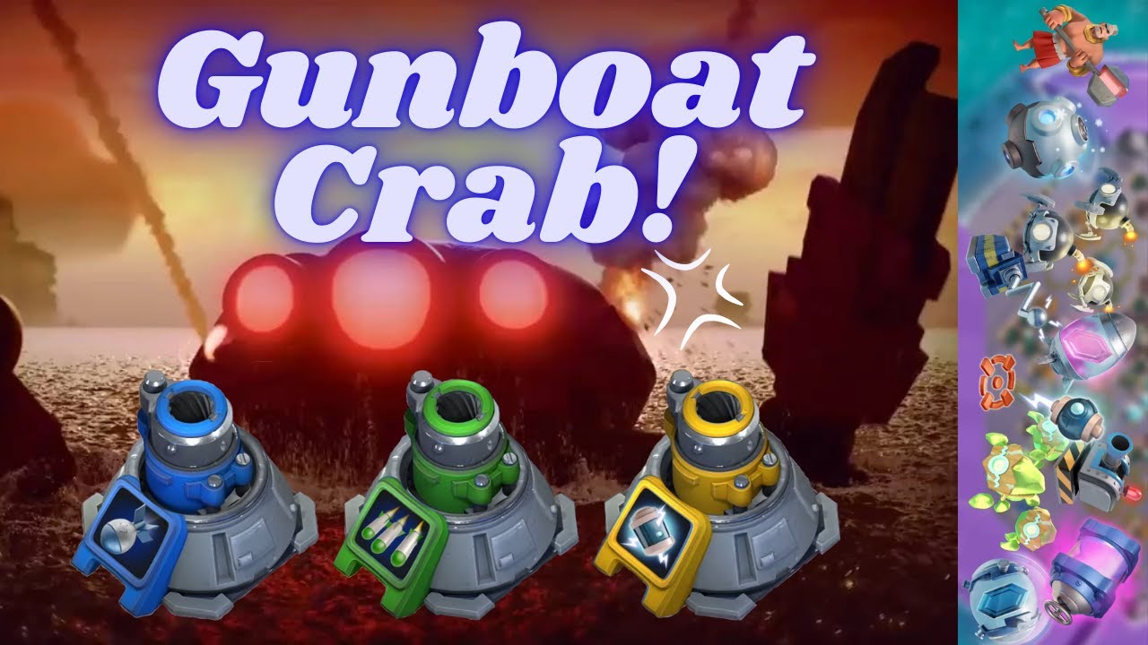 Gambot Mega Yengeci 60 - 100 Gunboat Mega Crab Boom Beach Türkçe