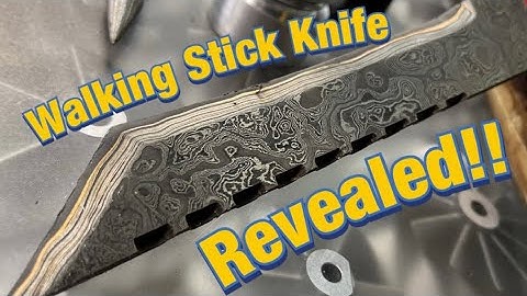 Building The Walking Stick With Knife !! part 5 The Reveal!!