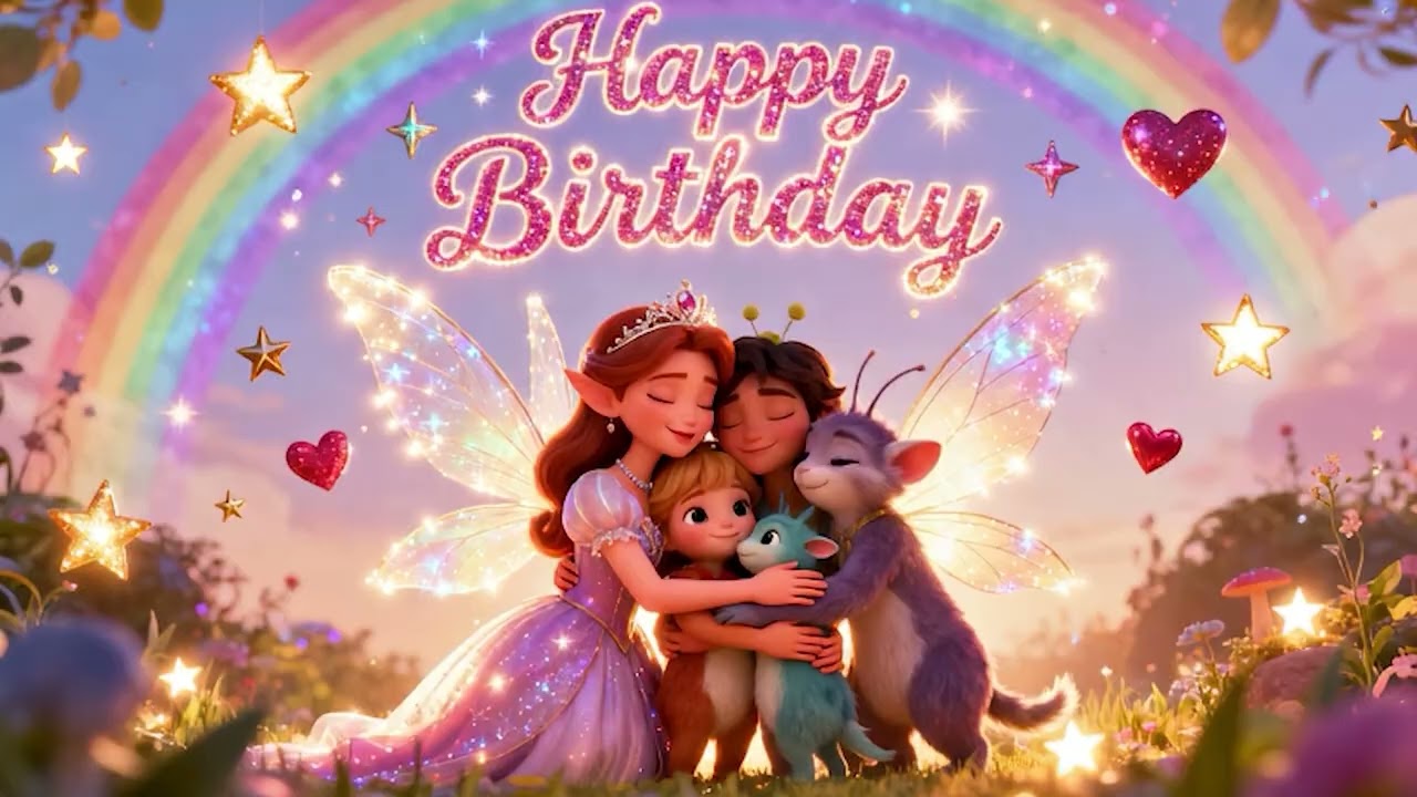 Fairy Princess Birthday Rhyme 🎂✨ | Cute Birthday Song for Toddlers & Kids