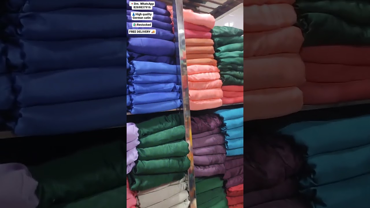 high quality german satin, fancy satin fabric for party wear dress, satin fabric wholesale 