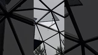 Ø7m Mirrored Glass Poolside Dome