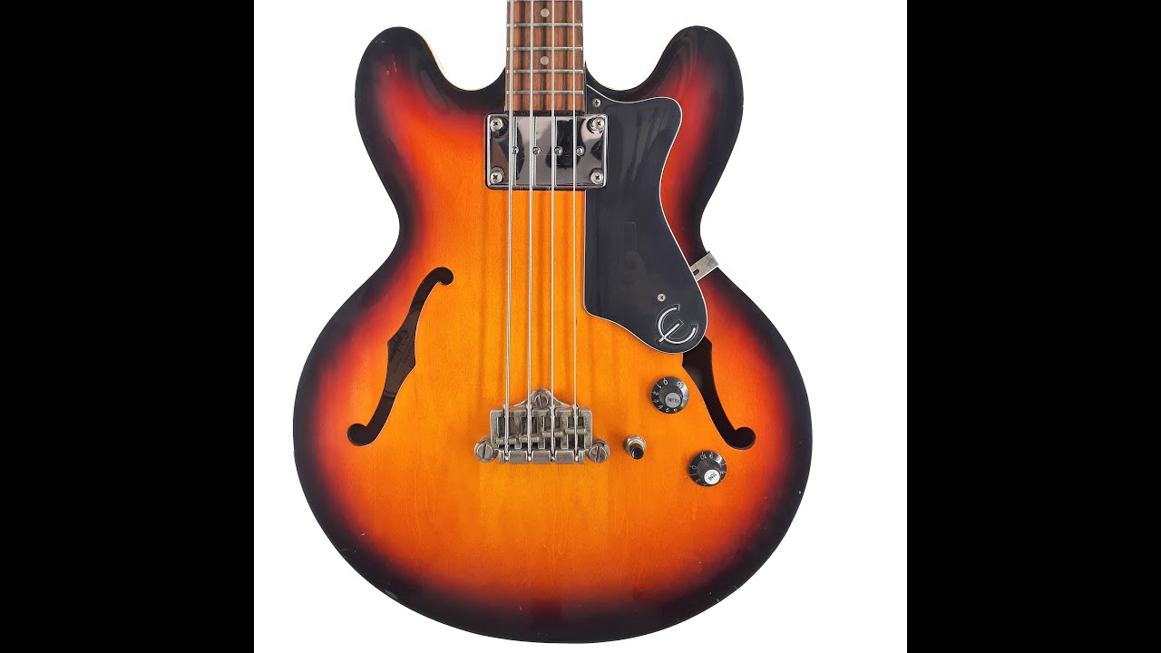 Epiphone RIVOLI VC エピフォン エレキベース 1996年製 EPIPHONE RIVOLI BASS KOREA 1996 - YouTube Epiphone RIVOLI VC