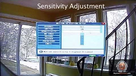 Skyview Security DVR Tutorial 5 of 6: The Alarm Menu