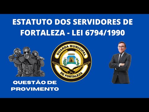 ESTATUTO DOS SERVIDORES DE FORTALEZA - QUESTÃO 01 - PROVIMENTOS