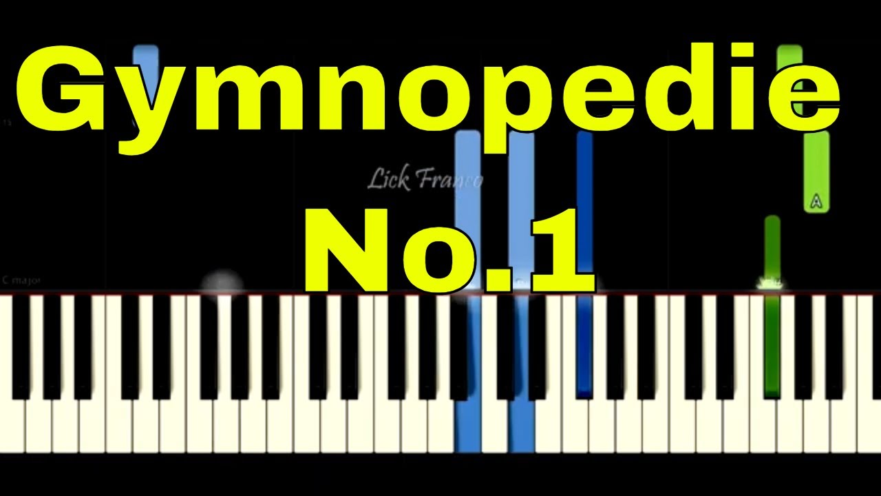 Gymnopedie No 1 EASY Piano Erik Satie YouTube 