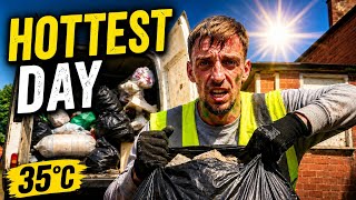 Full Day of Waste Removals in the UK Heatwave... 
