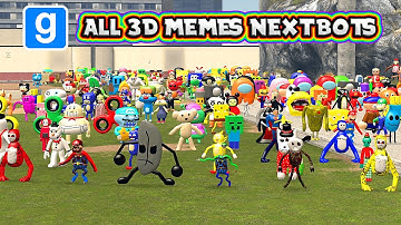 Gmod: All 3D Memes Nextbots // 306 Nextbots // Sanic Clones █ Garry
