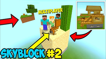 Multiplayer Skyblock In Online Server In Craft Box Game Tree - Part 2 😱