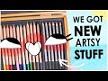 WHAT ART SUPPLIES DID WE GET?? - Christmas Gift Haul!!