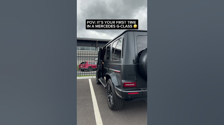 POV: It's your first time in a Mercedes G-Class!