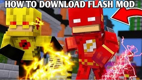 How To Download THE FLASH Mod In MINECRAFT PE | Minecraft Flash mode