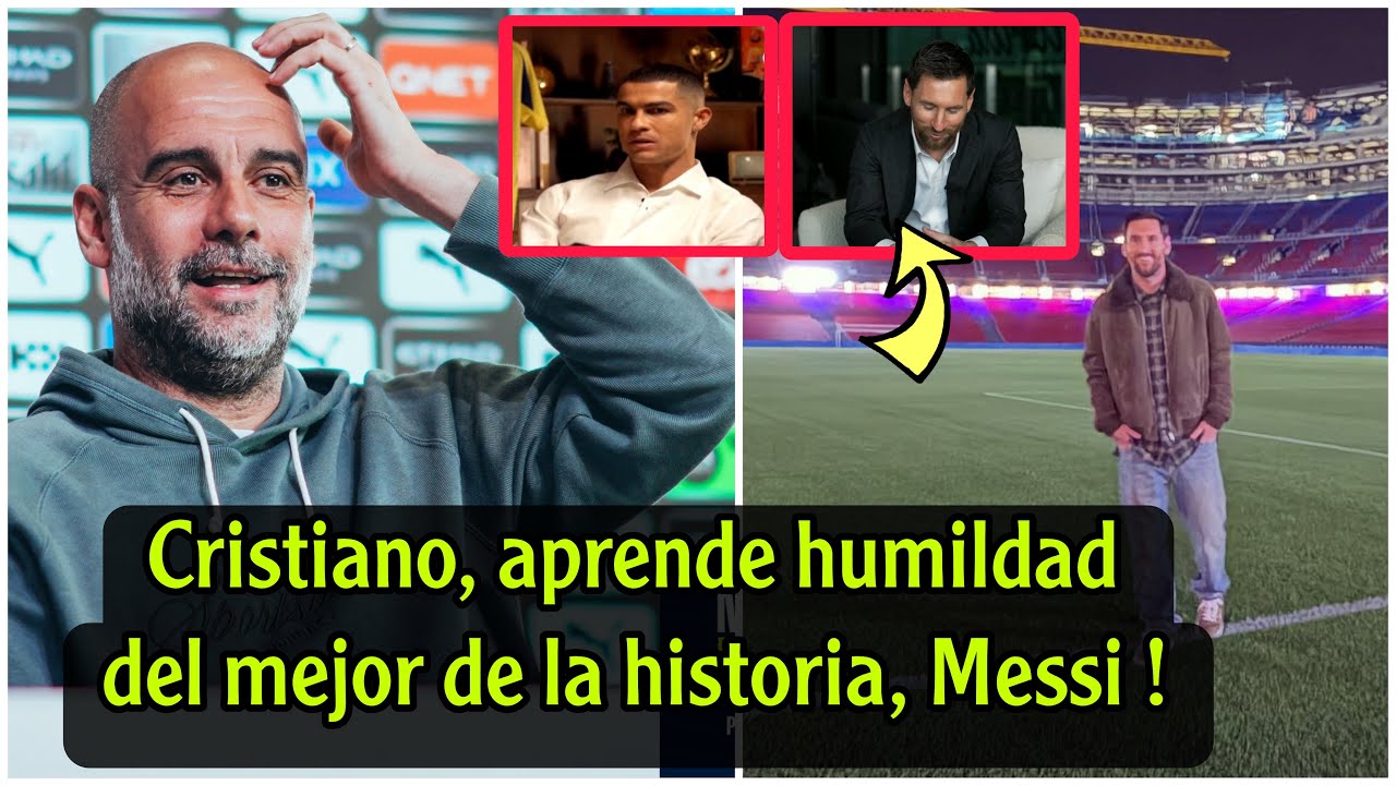 ¿Qué dijo Guardiola tras la visita de Messi a Barcelona? ¿Y el comentario de Cristiano de que es mej