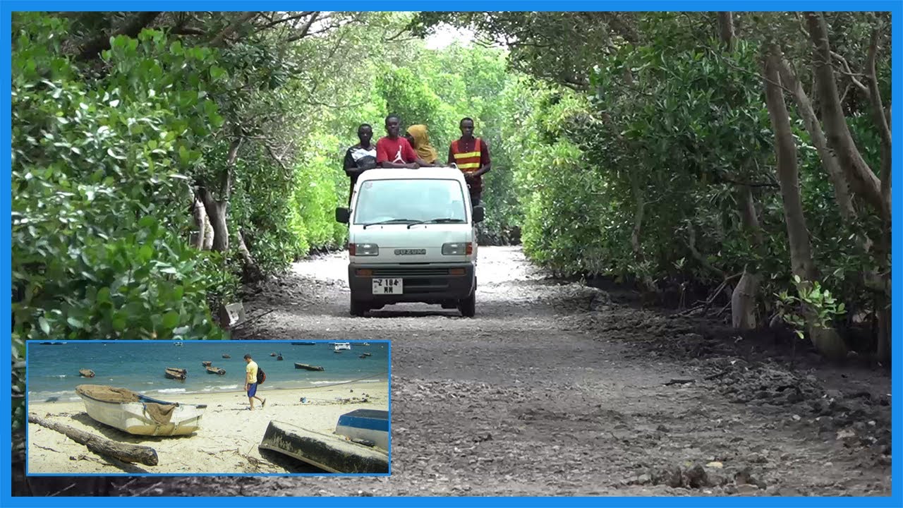 MAAJABU YA BARABARA YA KISIWA CHA UZI, MAJI YA BAHARI HUFUNIKA BARABARA