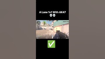 A Lane 1v1 With AK47 💀💀 | #cs2 #csgo #youtubeshorts #shorts