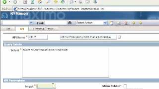 Basic Maximo KPI Creation
