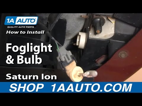 How to Replace Fog Lights & Bulbs 03-05 Saturn Ion