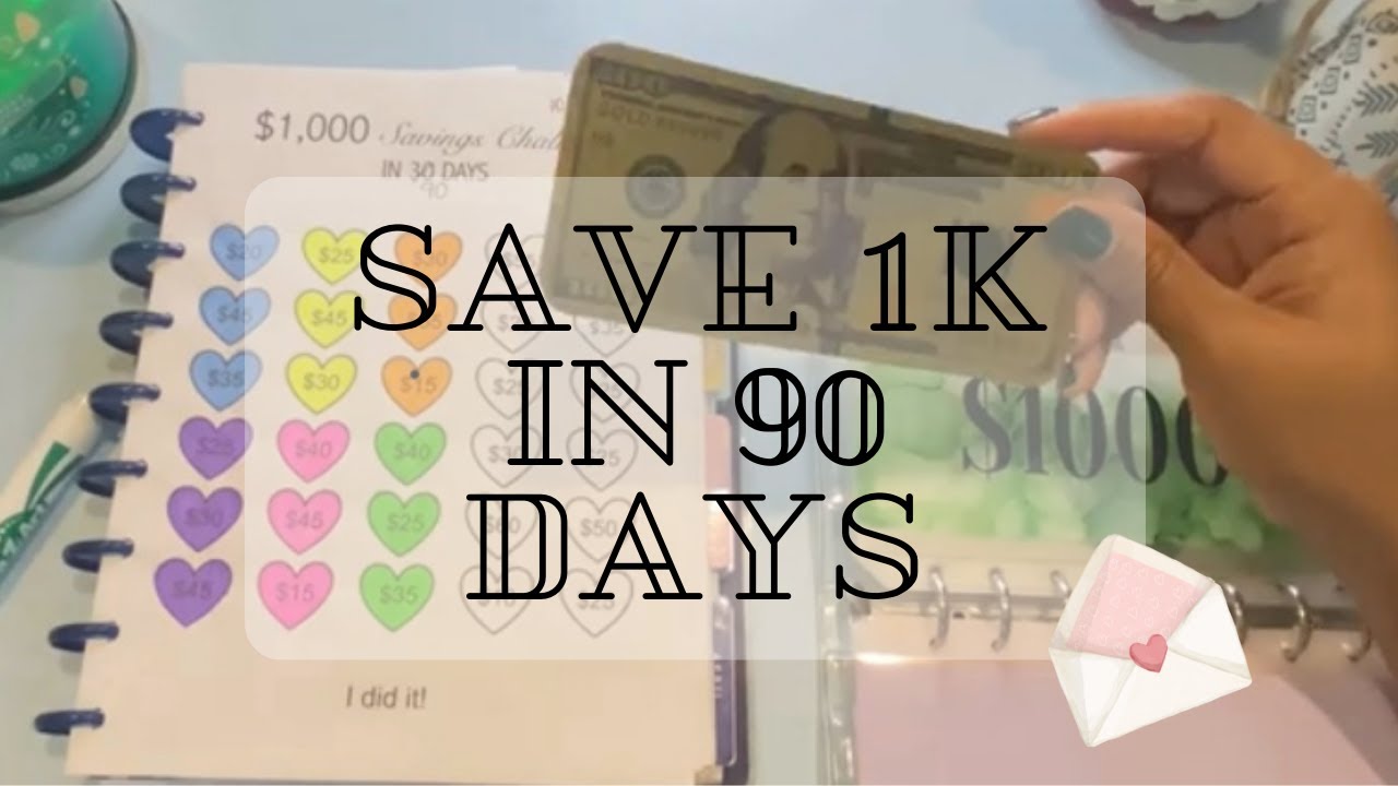 $1k Savings Challenge Stuffing! 💵 Save $1000 In 90 Days + Happy Mail! 💌 ...