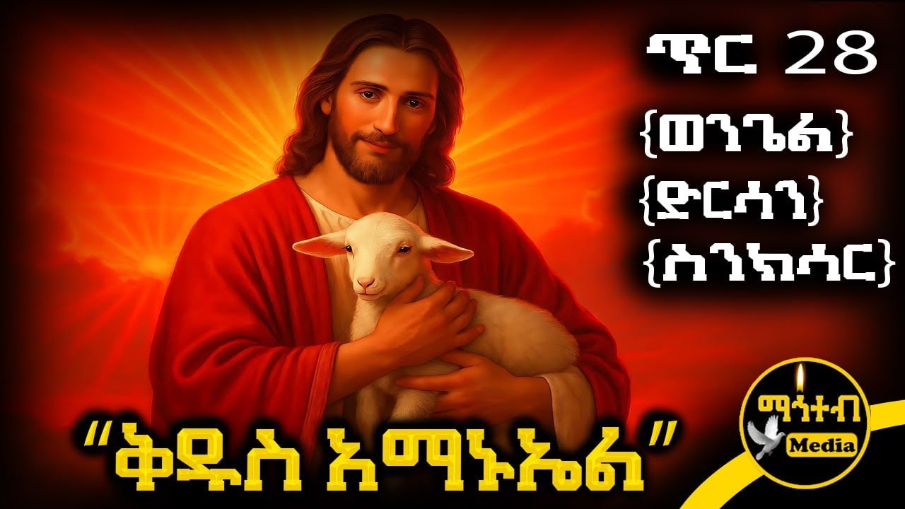 🟨 ቅዱስ አማኑኤል 🟥 የጥር 28 ስንክሳር - ምስባክ - ወንጌል | Kidus Amanuel | @mahteb_media #ethiopian #orthodox