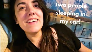 SLEEPING IN MY CAR WITH ANOTHER PERSON | Katie Carney